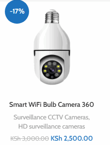 Smart WiFi Bulb Camera 360