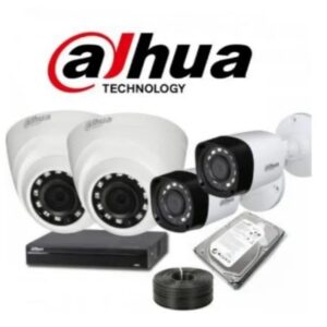 Dahua 4 Channel NVR Kit. (4pcs 2 MP cameras, 4 channel NVR, 1TB HDD.)